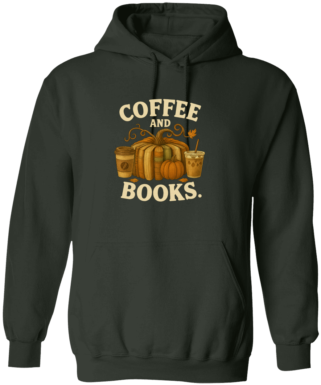 Coffee and Books Cozy Reader T-Shirt/Sweatshirt/Hooded Sweatshirt • Book Club Gift for Women • Autumn Coffee Lover Graphic Tee