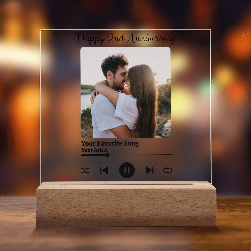 Personalized Song Player | Acrylic Square Plaque