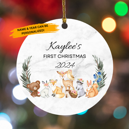 Personalized Baby's First Christmas Ornament