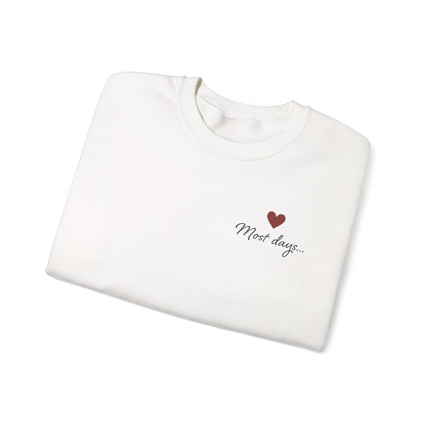 Most Days Motherhood Sweatshirt • Vertical Sleeve “Them Kids…” Script • Funny Mom Shirt • Boutique Cream Pullover • Cozy Minimalist Momlife Crewneck • Parent Humor Gift