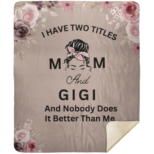 MOM|GIGI Premium Sherpa Blanket 50x60