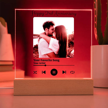 Personalized Song Player | Acrylic Square Plaque