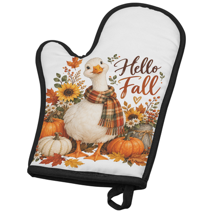 Hello Fall Goose Oven Mitt