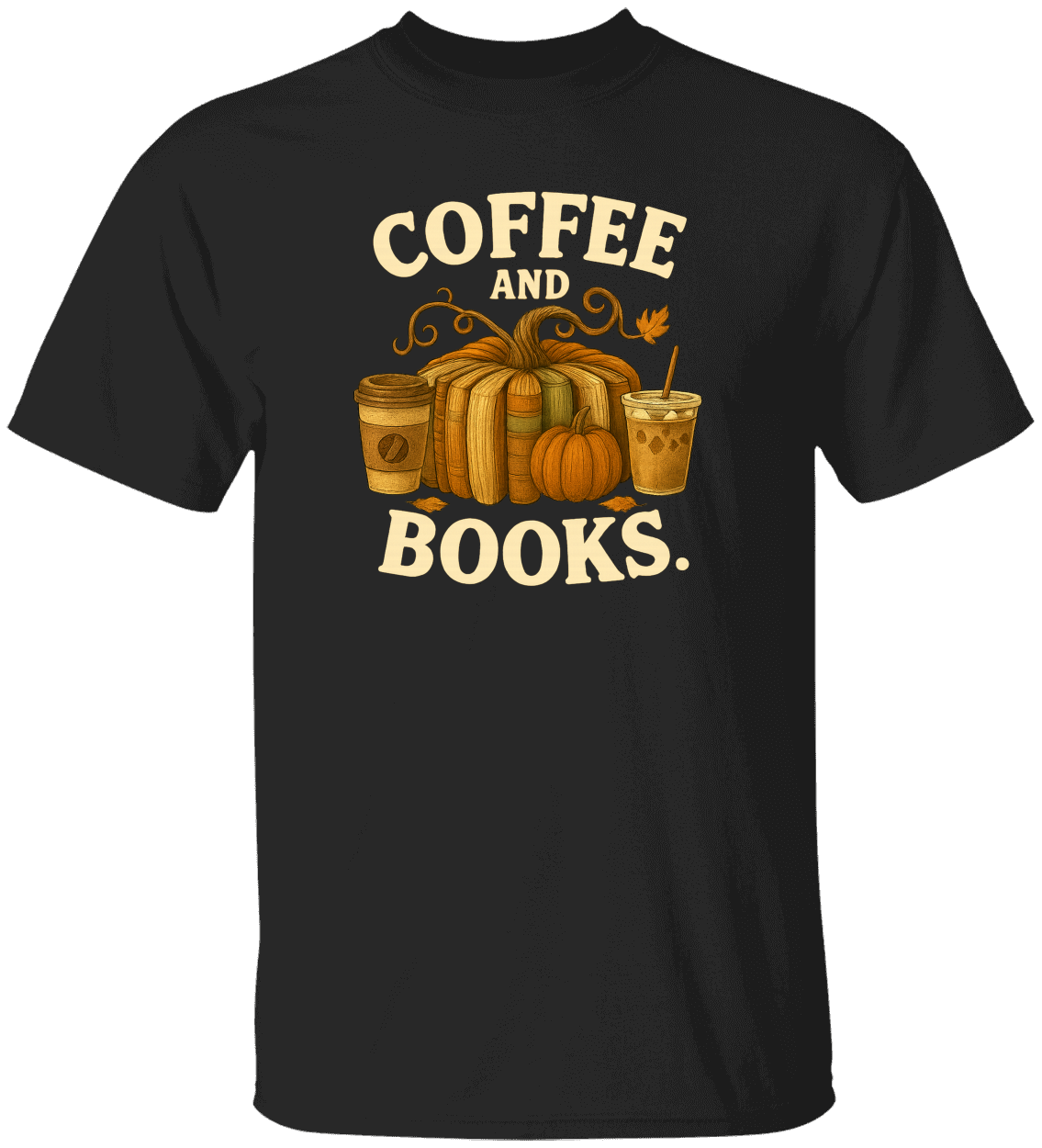 Coffee and Books Cozy Reader T-Shirt/Sweatshirt/Hooded Sweatshirt • Book Club Gift for Women • Autumn Coffee Lover Graphic Tee
