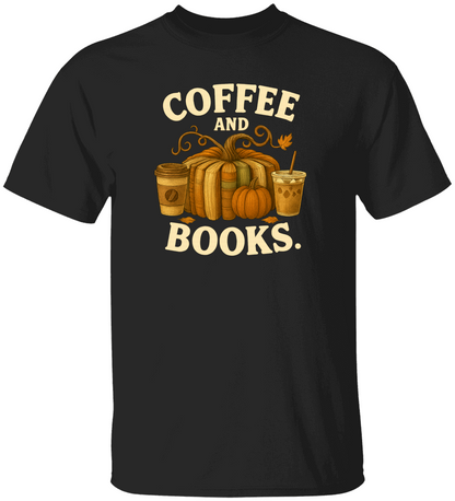 Coffee and Books Cozy Reader T-Shirt/Sweatshirt/Hooded Sweatshirt • Book Club Gift for Women • Autumn Coffee Lover Graphic Tee