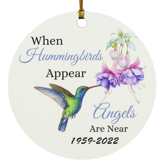 Hummingbird Circle Ornament