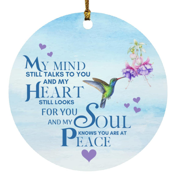 My Mind, Heart, and Soul Circle Ornament