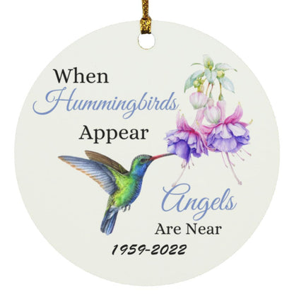 Hummingbird Circle Ornament