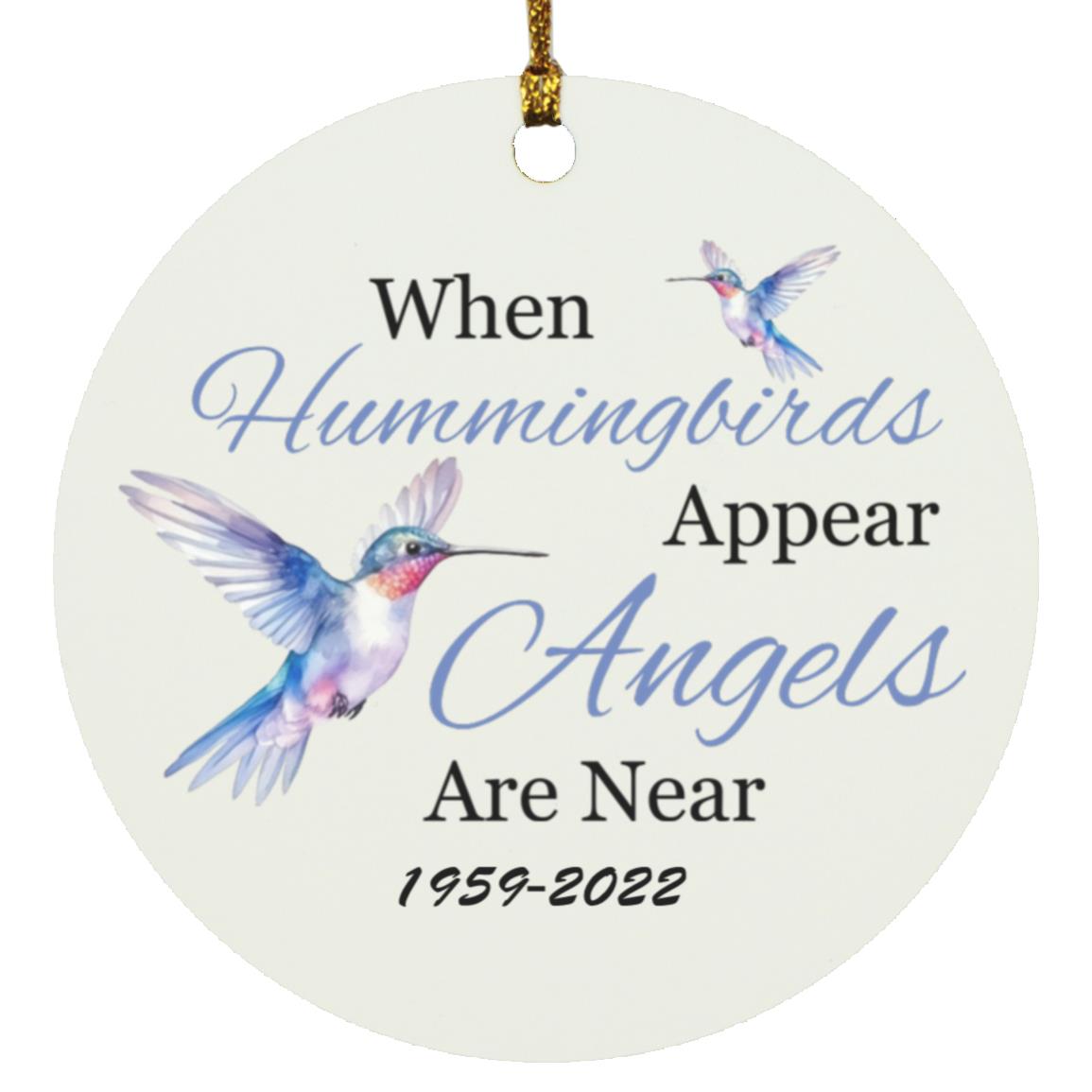 Hummingbird Circle Ornament