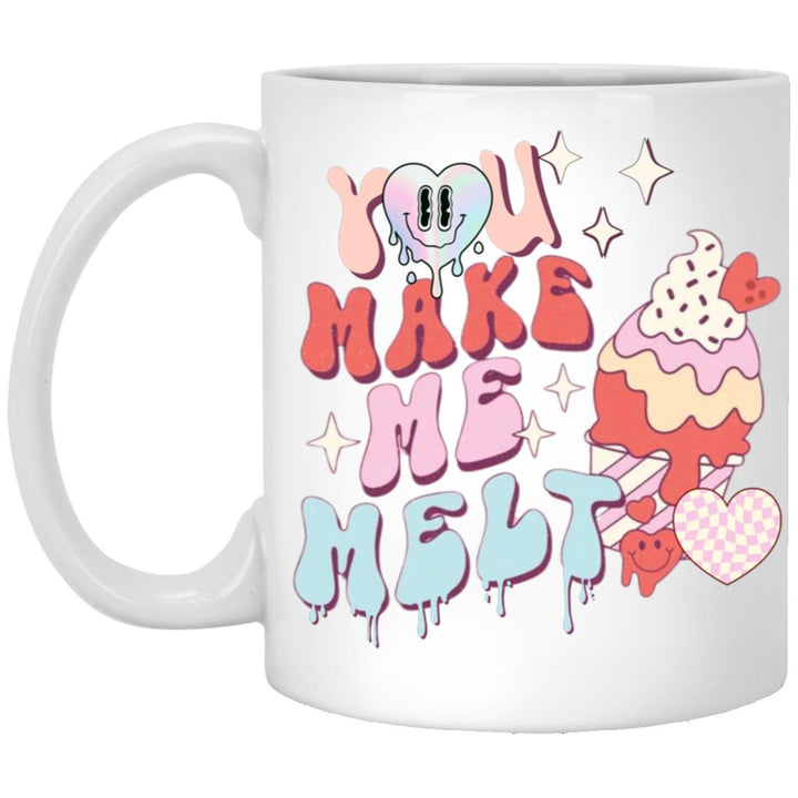 Retro You Make Me Melt 11oz White Mug