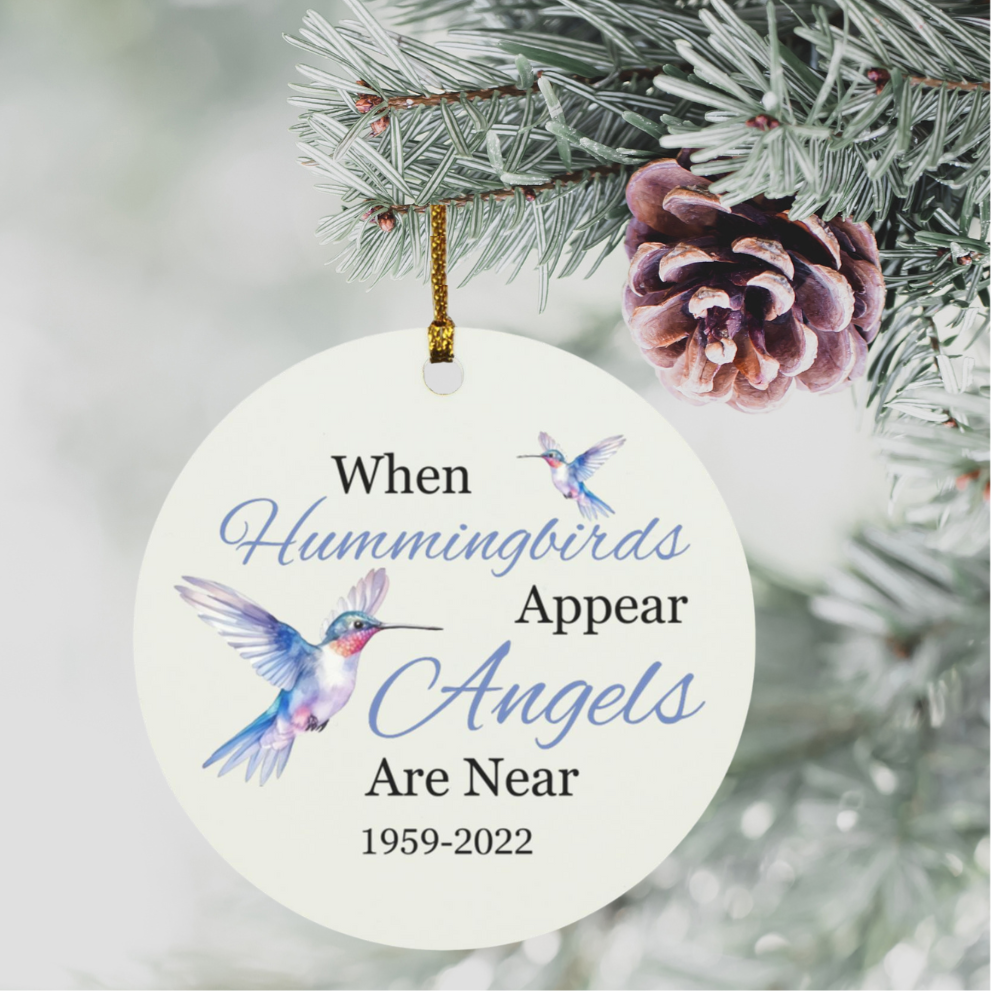 Hummingbird Circle Ornament
