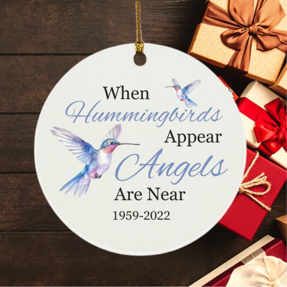 Hummingbird Circle Ornament