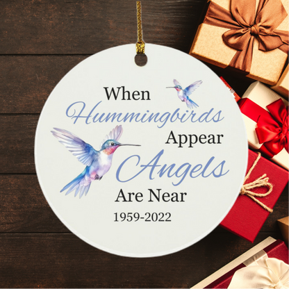 Hummingbird Circle Ornament