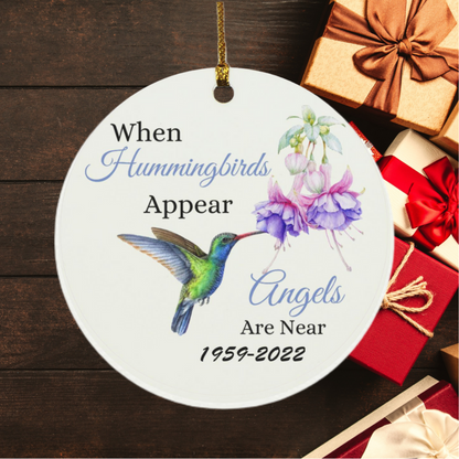 Hummingbird Circle Ornament