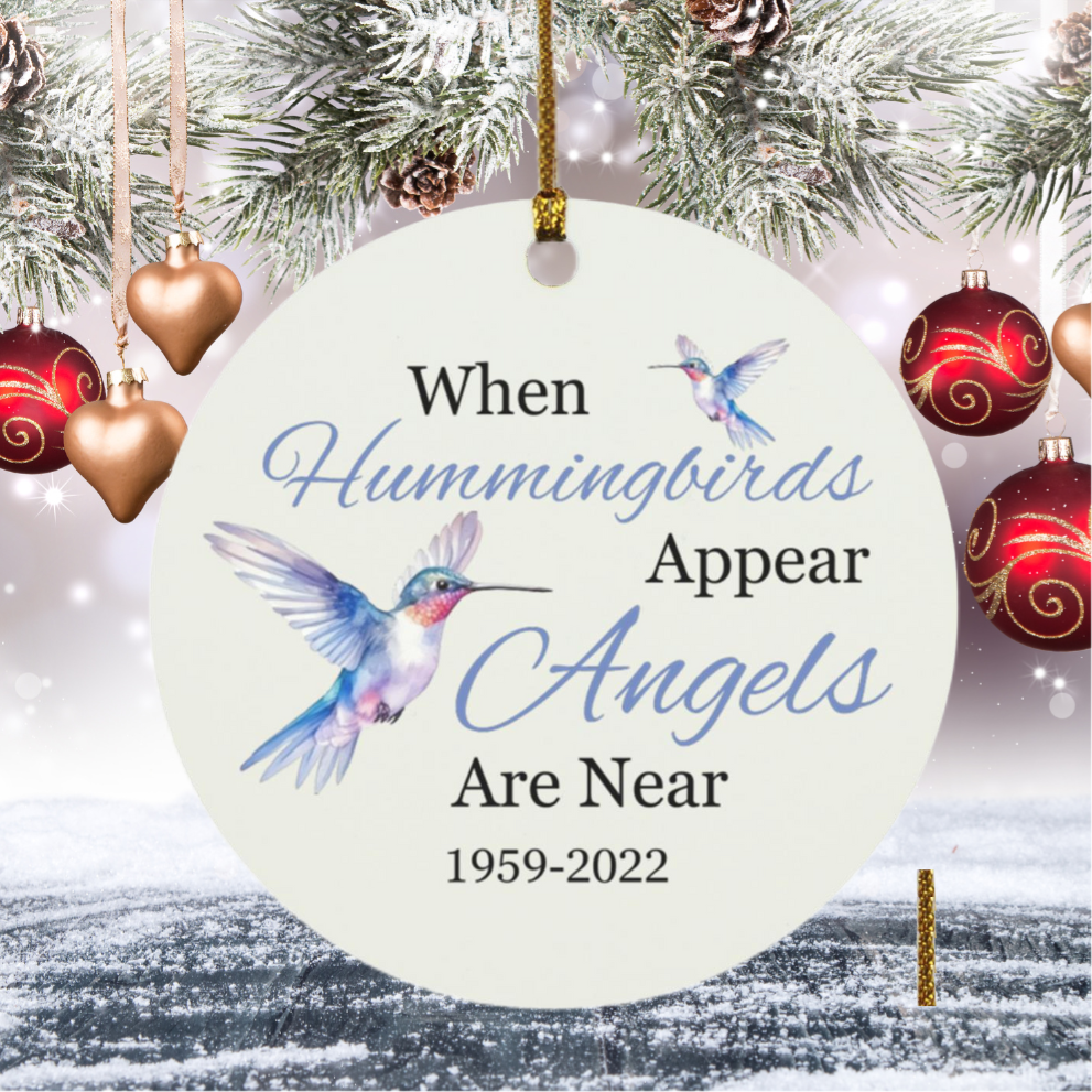 Hummingbird Circle Ornament
