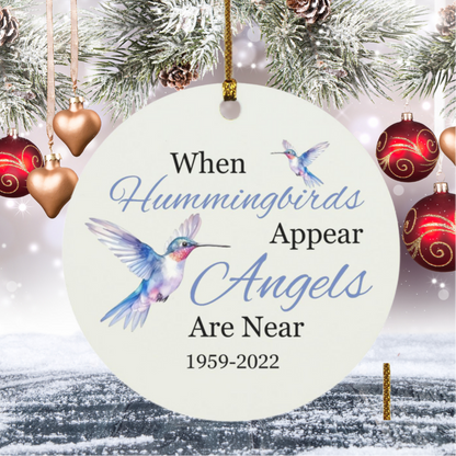 Hummingbird Circle Ornament