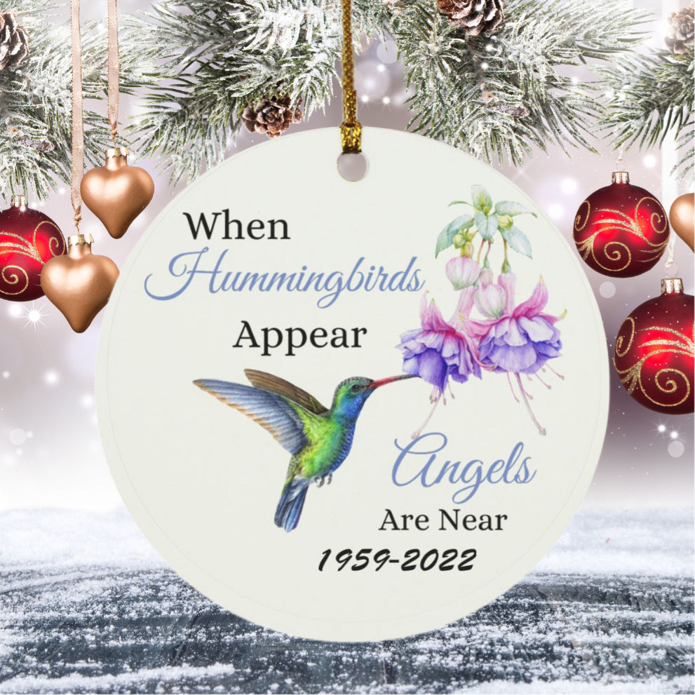 Hummingbird Circle Ornament