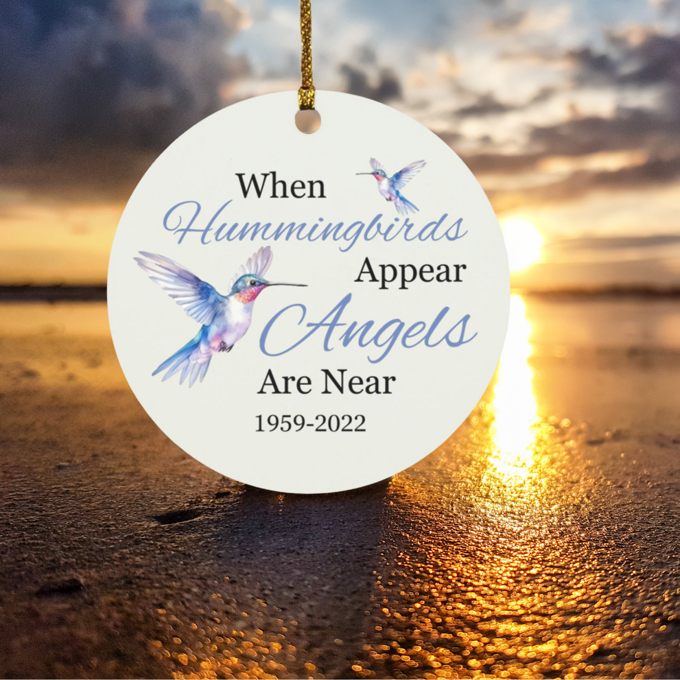 Hummingbird Circle Ornament