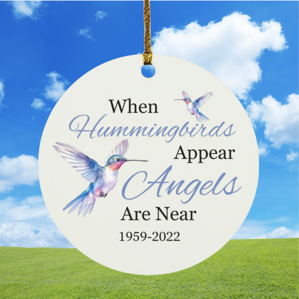 Hummingbird Circle Ornament