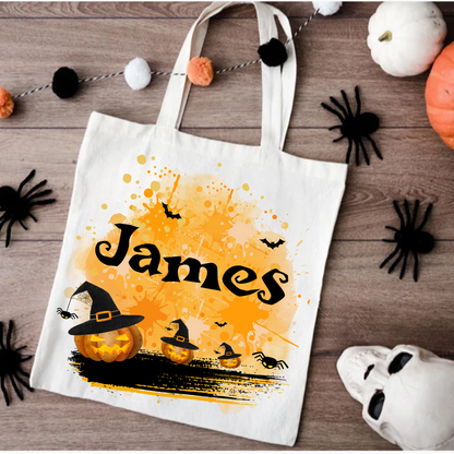 Personalized Halloween Candy Tote