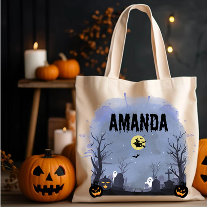 Personalized Halloween Candy Tote