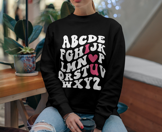 Valentine's Day Crewneck Sweatshirt, Valentine's Day Teacher Gift