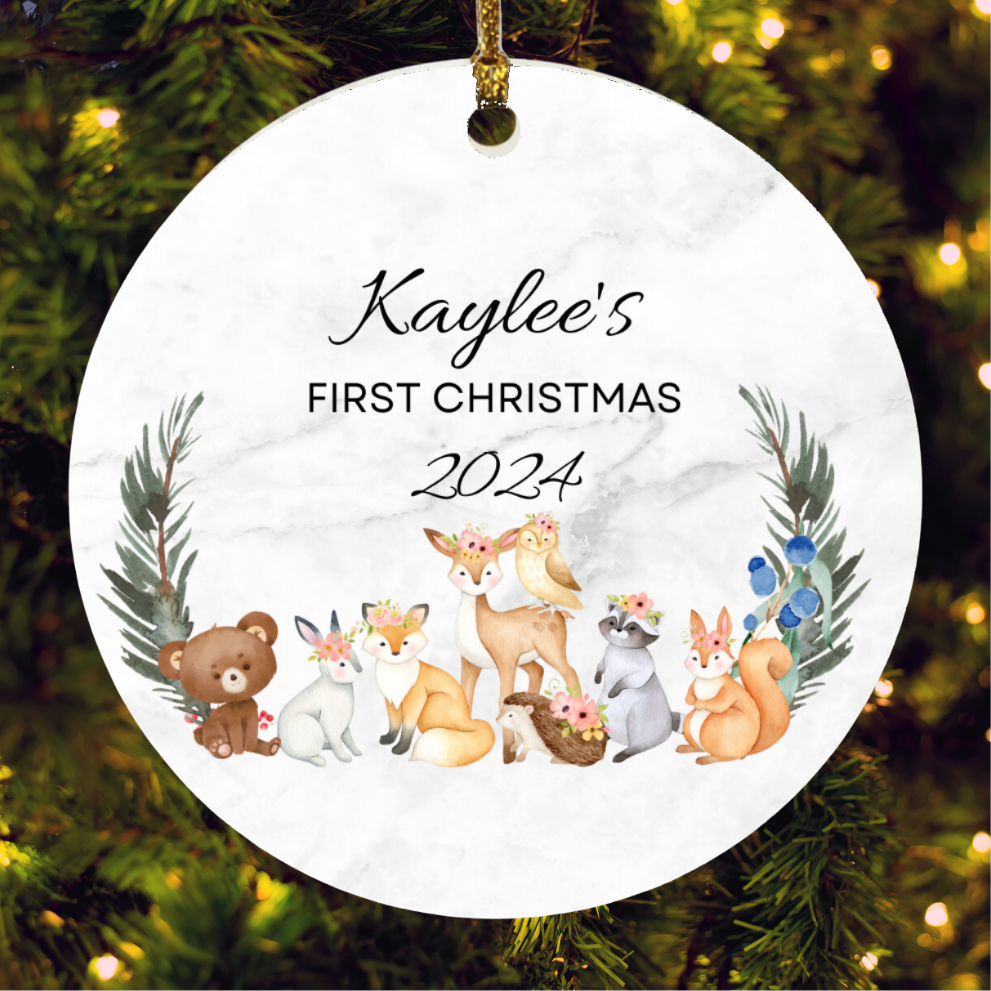 Personalized Baby's First Christmas Ornament