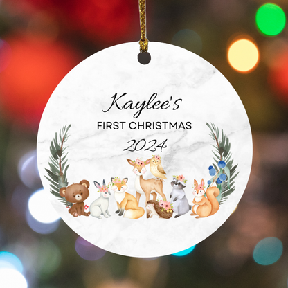 Personalized Baby's First Christmas Ornament