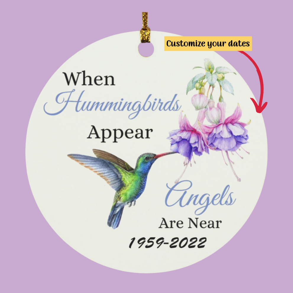 Hummingbird Circle Ornament