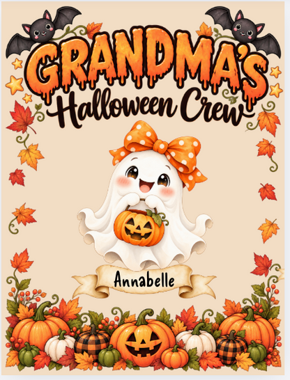 Personalized Grandma’s Halloween Crew Blanket