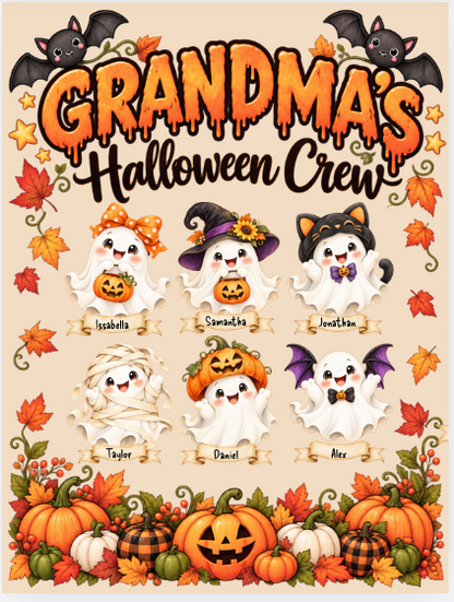 Personalized Grandma’s Halloween Crew Blanket