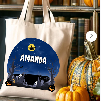 Personalized Halloween Candy Tote