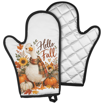 Hello Fall Goose Oven Mitt