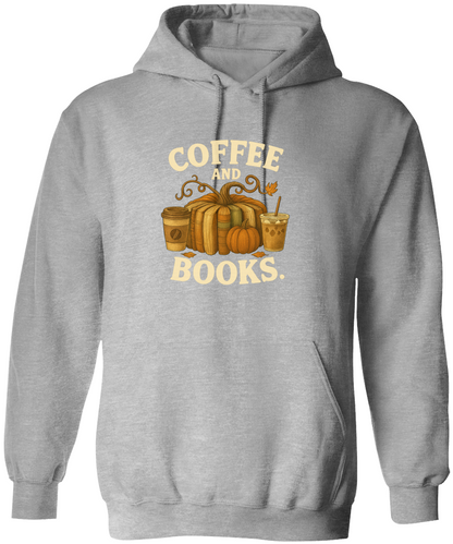 Coffee and Books Cozy Reader T-Shirt/Sweatshirt/Hooded Sweatshirt • Book Club Gift for Women • Autumn Coffee Lover Graphic Tee