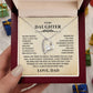 To My Daughter - Never Forget I Love You | Forever Love Necklace