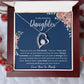 To My Amazing Daughter | Forever Love Necklace-Bl