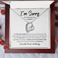 I'm Sorry  For Hurting You | Forever Love Necklace wb