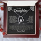 To My Daughter | Love Dad-W | Forever Love Necklace