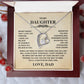 To My Daughter - Never Forget I Love You | Forever Love Necklace