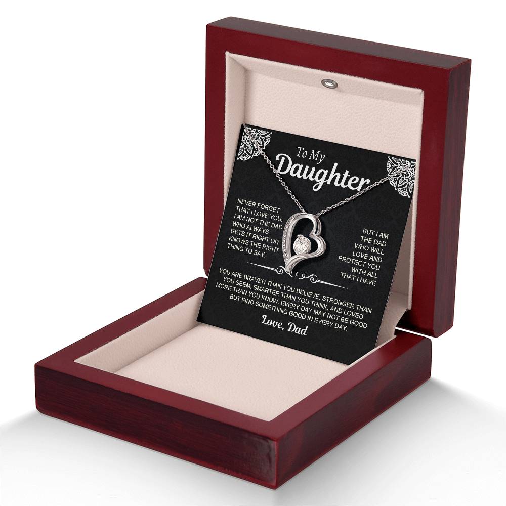 To My Daughter | Love Dad-W | Forever Love Necklace