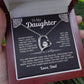 To My Daughter | Love Dad-W | Forever Love Necklace