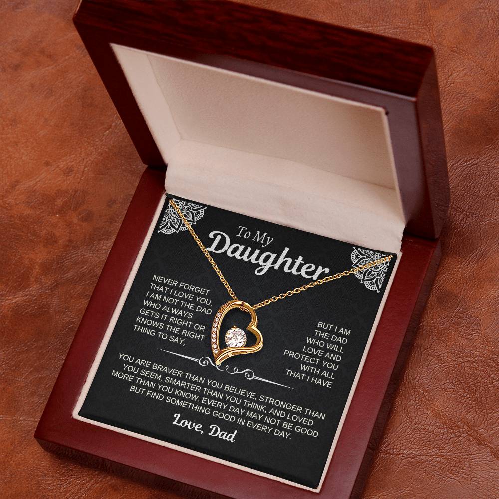 To My Daughter | Love Dad-W | Forever Love Necklace