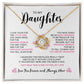To My Daughter- The Amazing Woman You Are | Love Knot Necklace