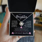 To My Daughter Love, Mom | Loveknot Necklace