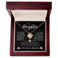 To My Daughter Love, Mom | Loveknot Necklace