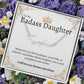Badass Daughter Name Necklace - Gold