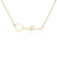 Badass Daughter Name Necklace - Gold