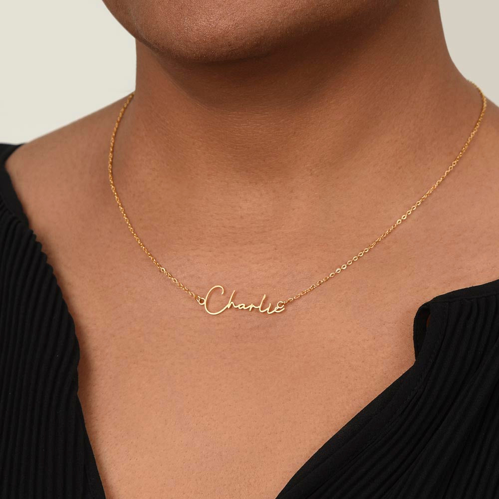 Badass Daughter Name Necklace - B