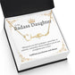 Badass Daughter Name Necklace - Gold