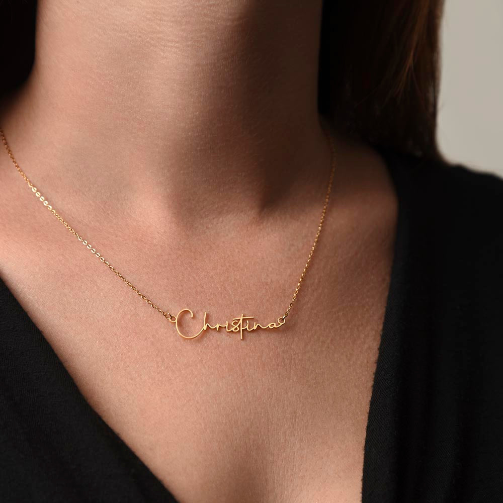 Badass Daughter Name Necklace - B